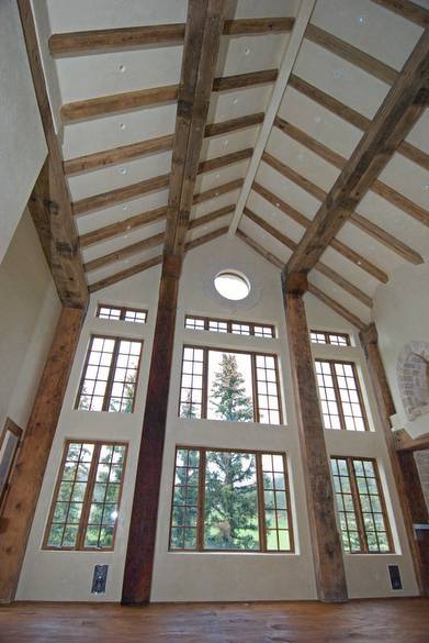 Weathered Timbers / The uprights are long 20x20s and the timbers are two 10x16s side by side